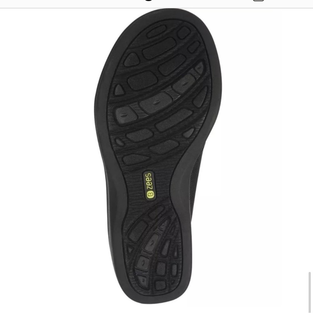 BZEES Desire Wedge Sandals in Black NIB - Size 8.5 Wide MSRP $ - Picture 5 of 13